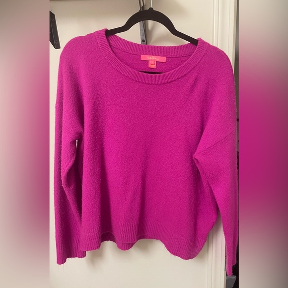 Lilly Pulitzer Sweaters - Lilly Pulitzer bright pink crew neck sweater size XL